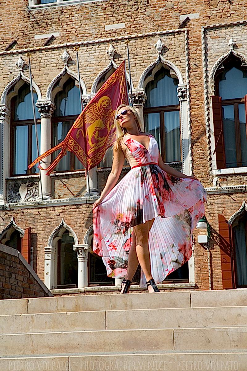 venezia servizio foto modella con fotografo