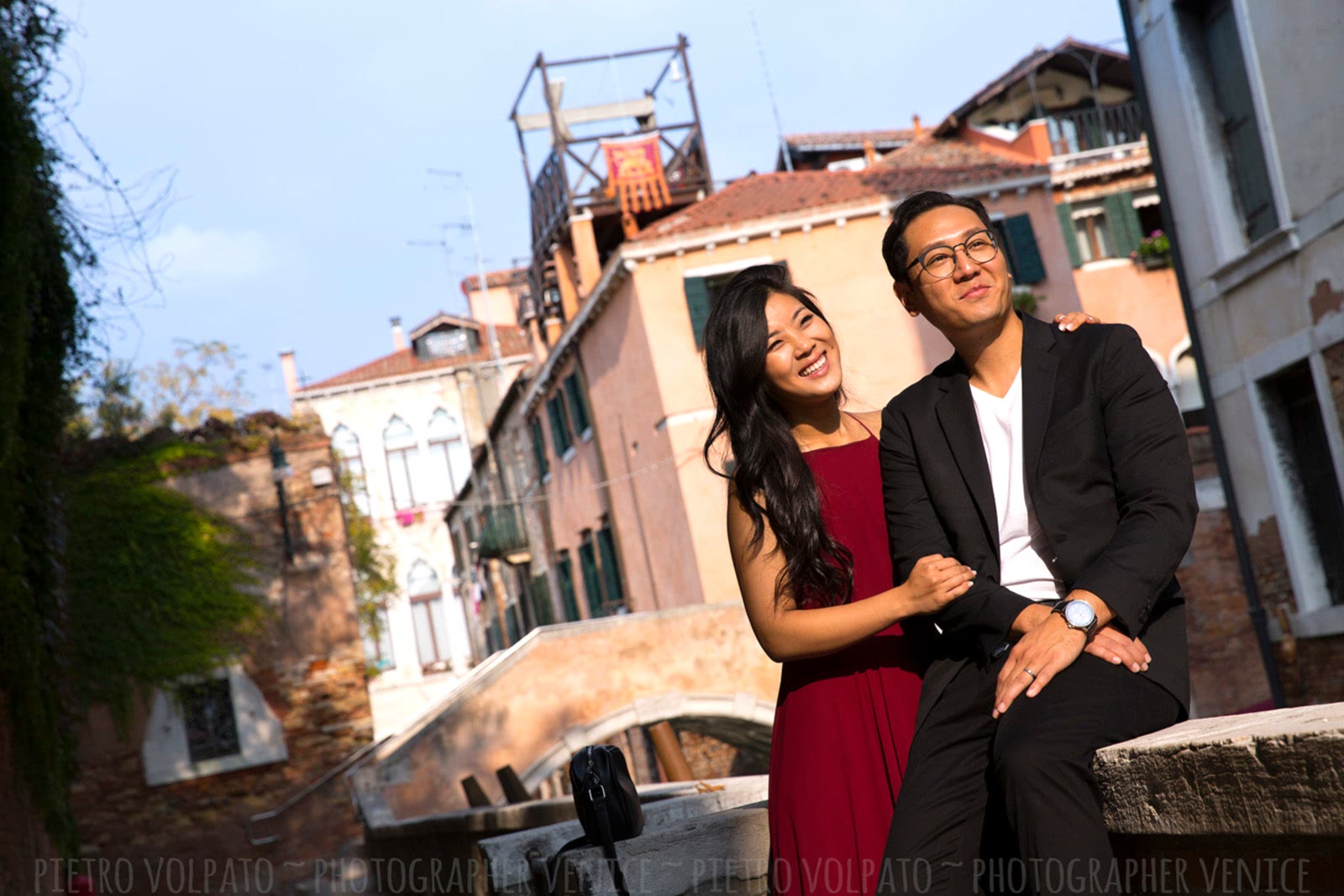 Fotografo Venezia servizio foto romantico divertente