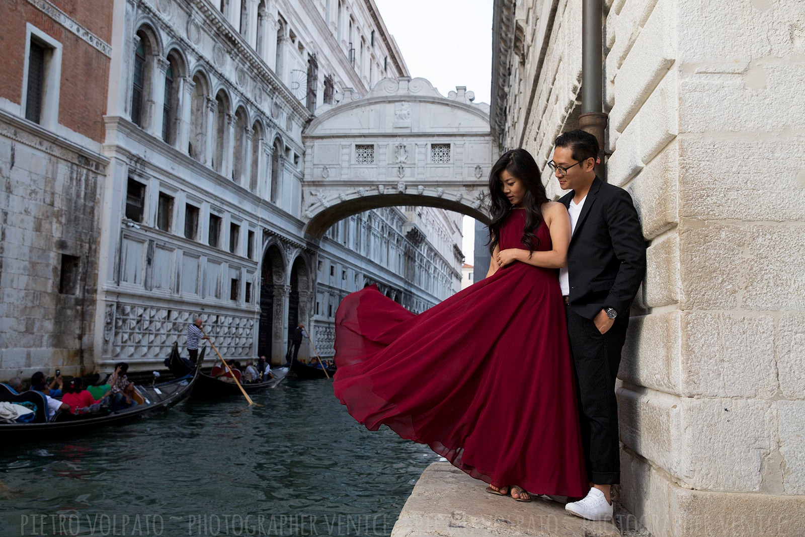 Fotografo Venezia servizio foto romantico divertente