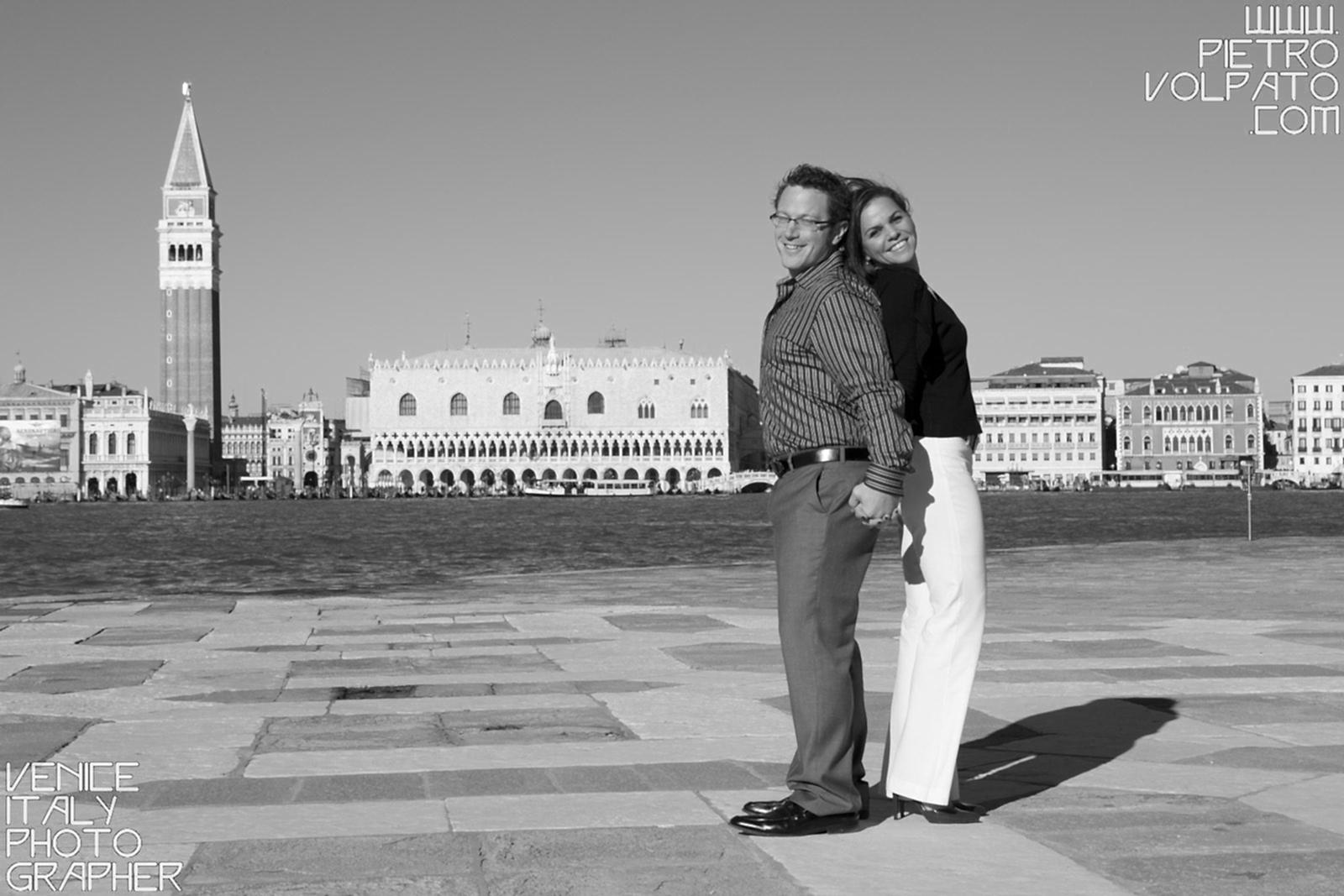 Photographer in Venice Italy for engagement photo shoot and tour for couple on vacation ~ Romantic and fun Venice photo walk