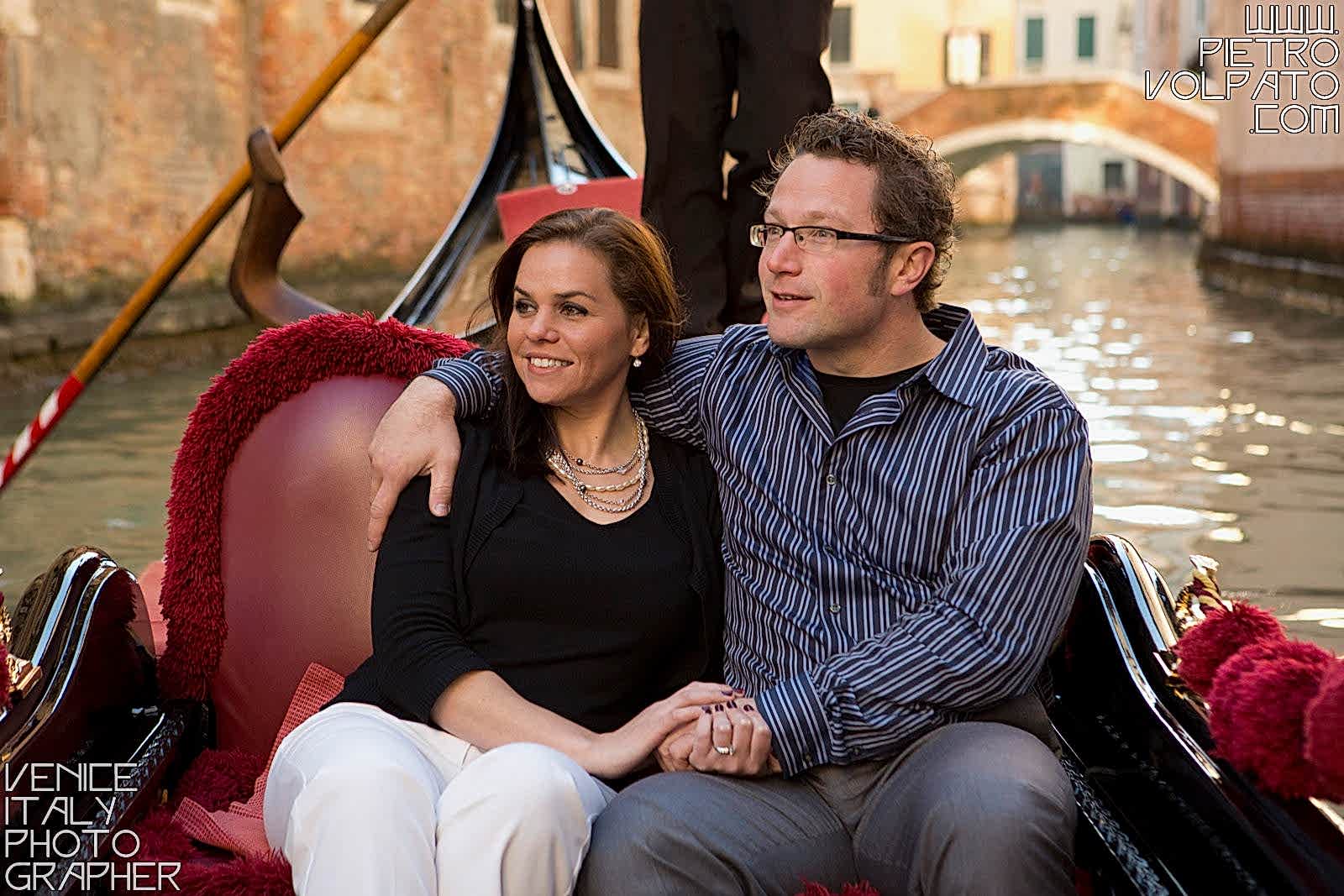 Photographer in Venice Italy for engagement photo shoot and tour for couple on vacation ~ Romantic and fun Venice photo walk